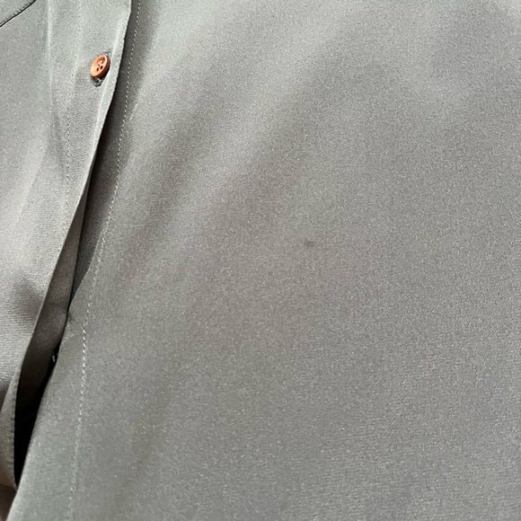 Vintage Claude Montana Silk Grey Blouse - Picture 8 of 8